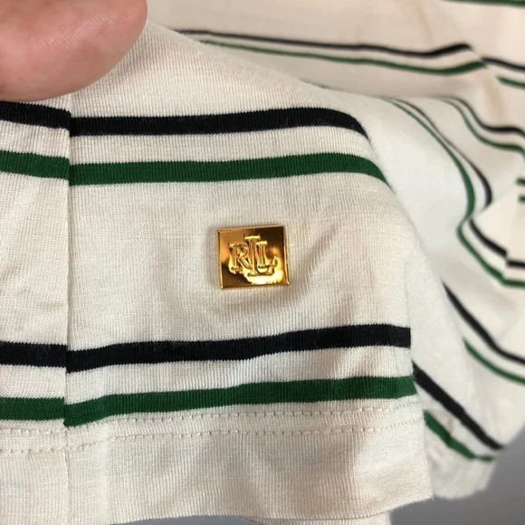 Lauren Ralph Lauren Turtleneck Striped Top - Picture 5 of 8